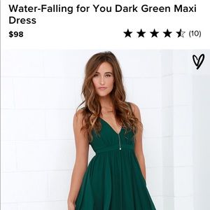 Water-falling For You Maxi Dress - Green